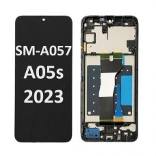 Samsung SM-A057 (A05s 2023) LCD touch screen with frame (Original Service Pack) [Black] GH81-24364A/24365A S-007